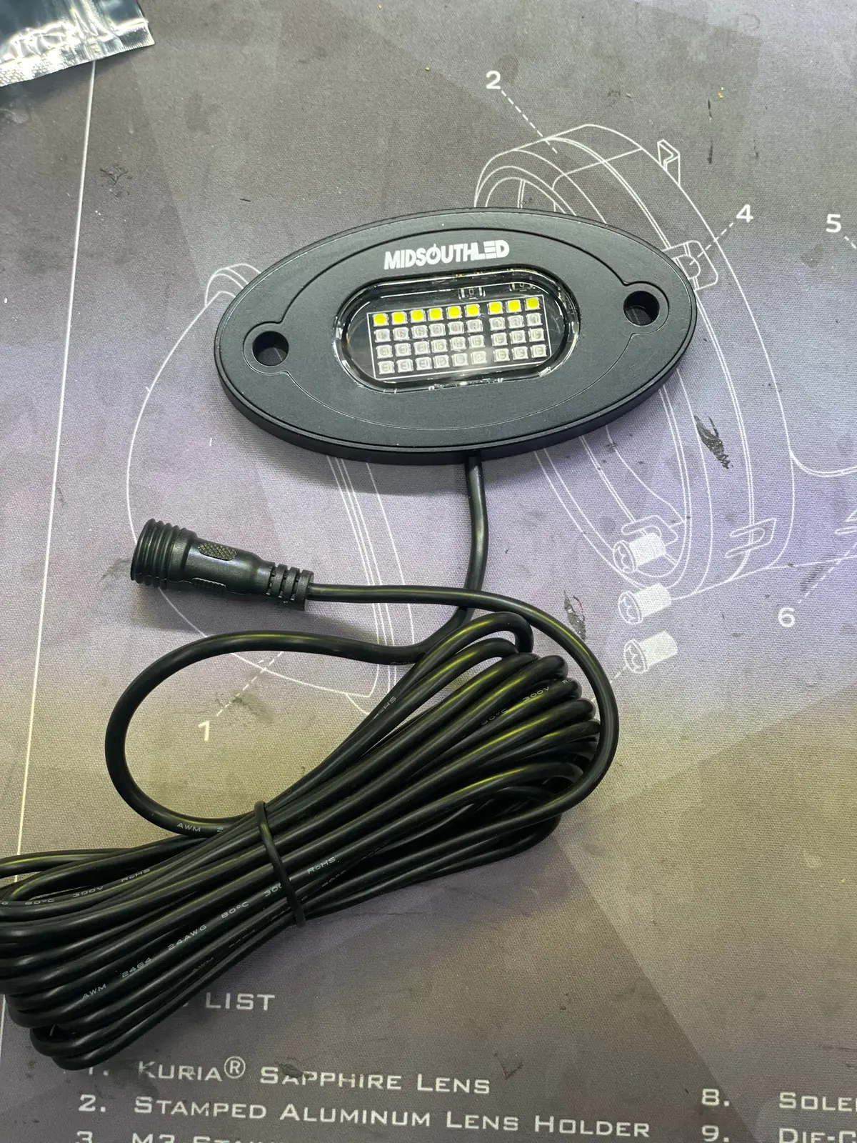 Rgbw Rock Light 36 Led 2