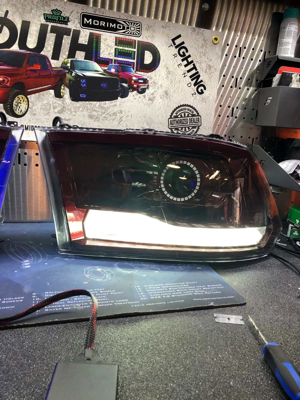 2009-2018 Ram Projector Headlights Colormatched 10