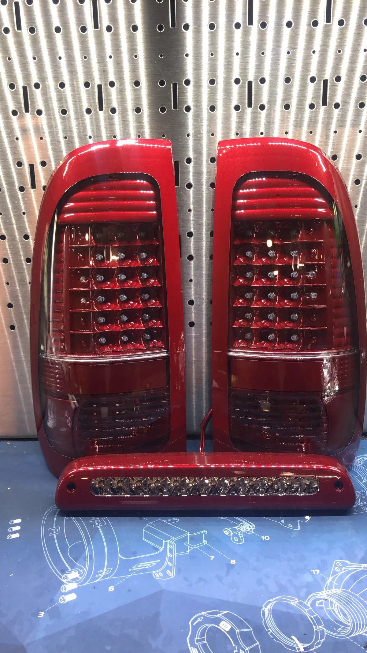 99-16 Super Duty Colormatched Led Tail Lights 5