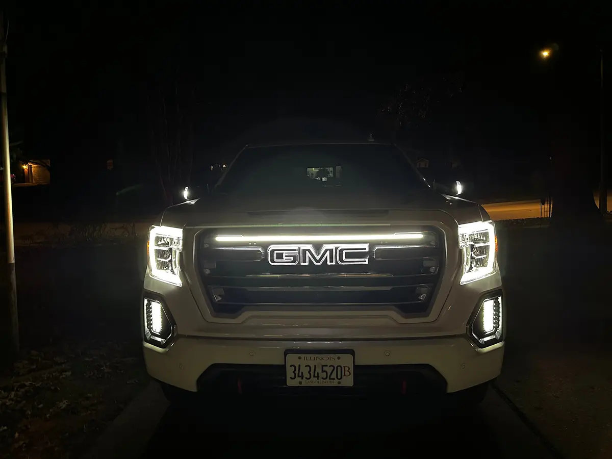 2019-2022 Gmc Sierra 1500 At4 Grille Lights 3