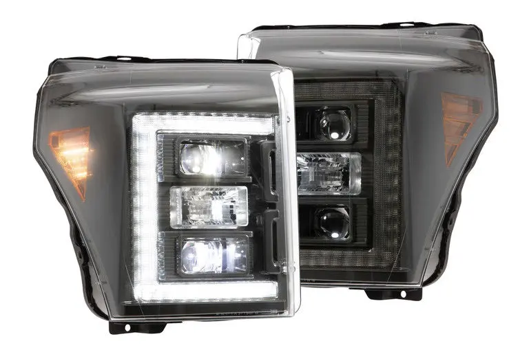 2011-2016 Ford Super Duty Xb Hybrid Led Headlights 1