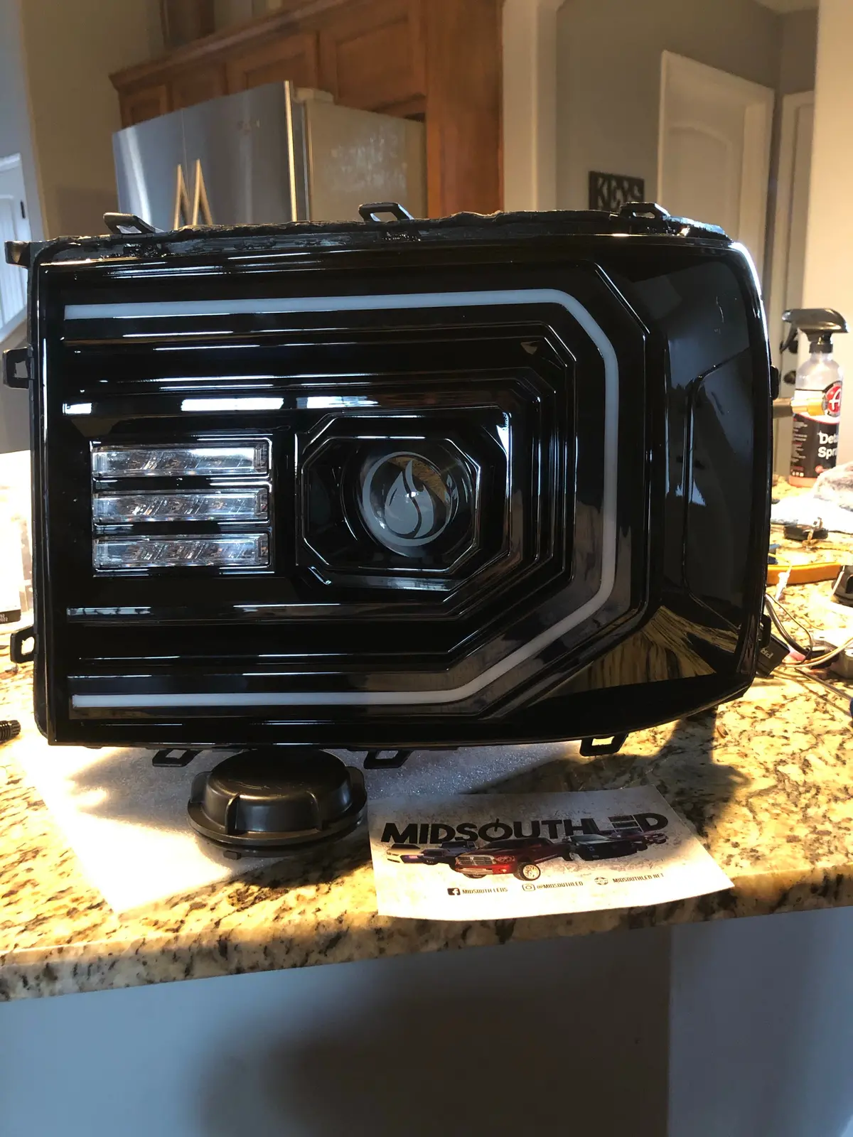 2007-2013 Gmc Sierra Led Headlights Colormatched 5