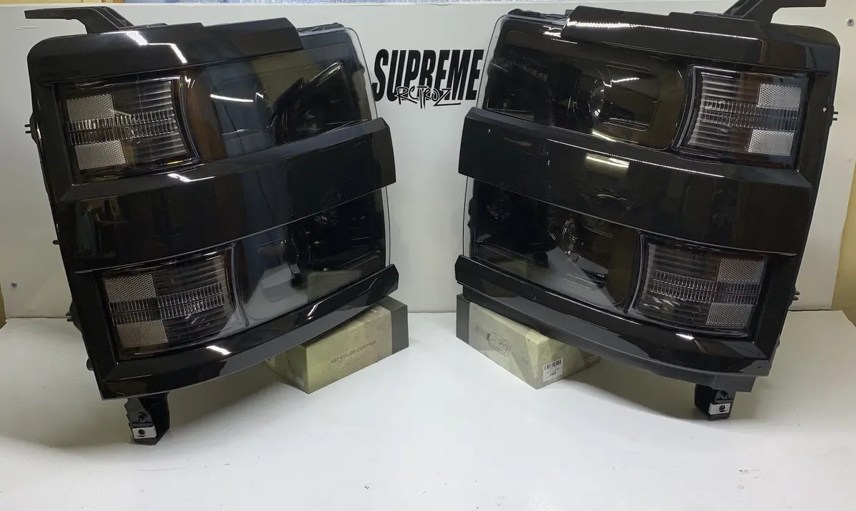 2015-2019 Chevy Silverado Hd Anzo Colormatched Headlights 3