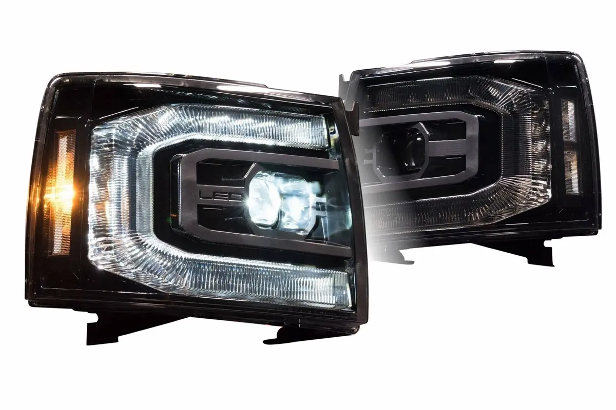 2007-2013 Chevrolet Silverado Xb Led Headlights Colormatched 1