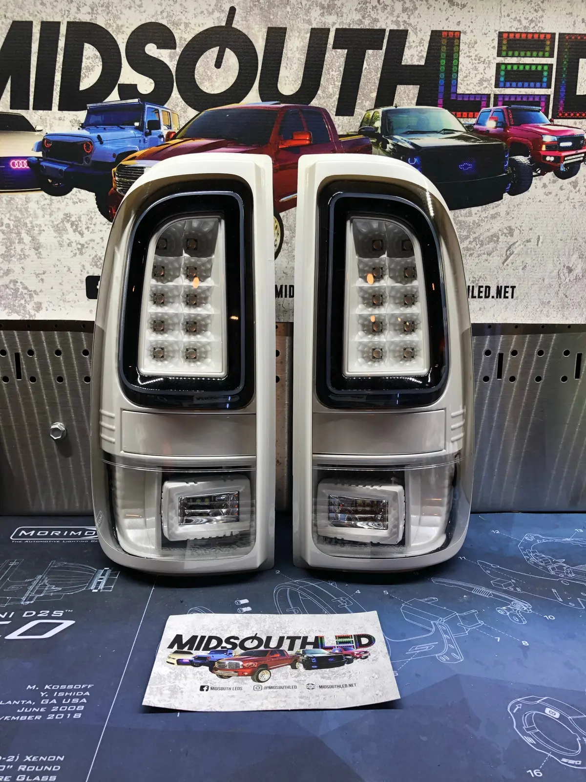 99-16 Super Duty Colormatched Led Tail Lights 2.0 1