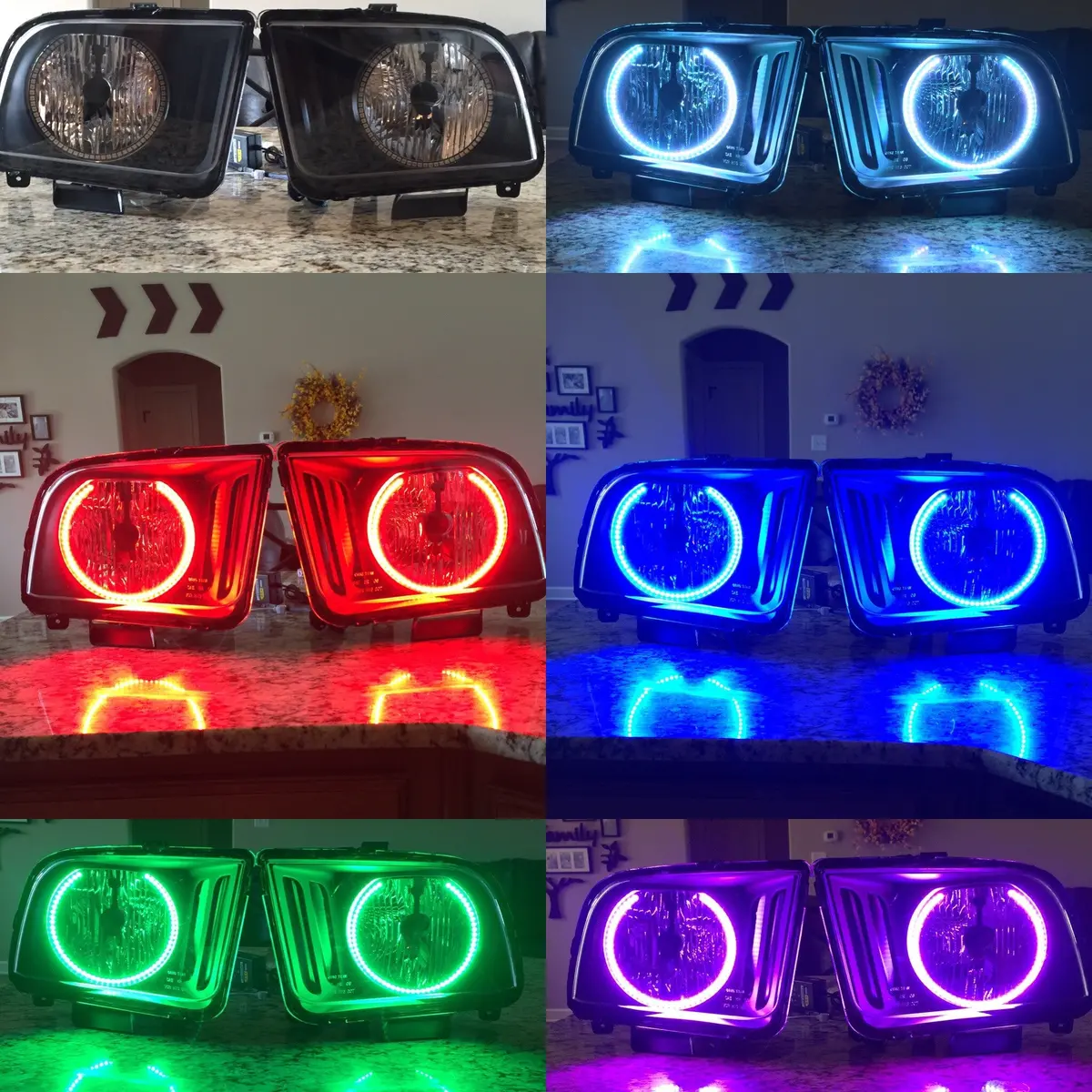 Prebuilt 05-09 Mustang Headlights 1