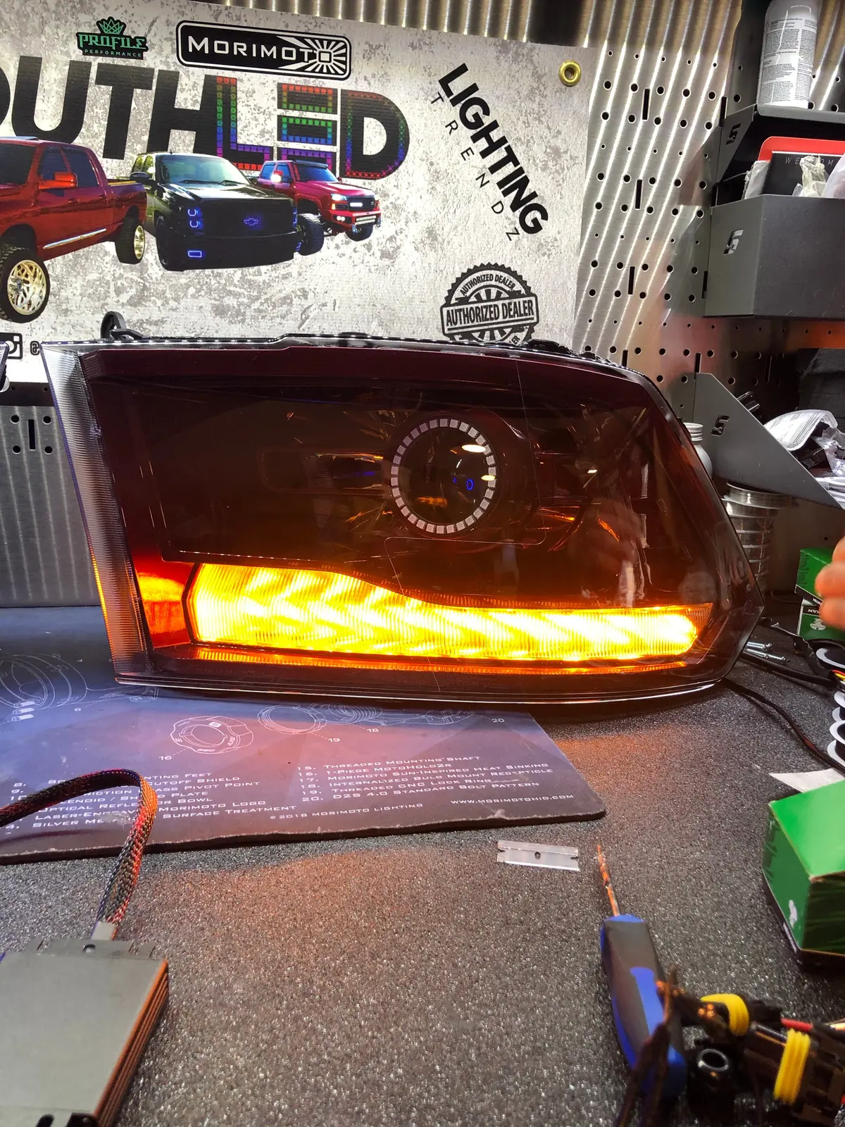 2009-2018 Ram Projector Headlights Colormatched 12