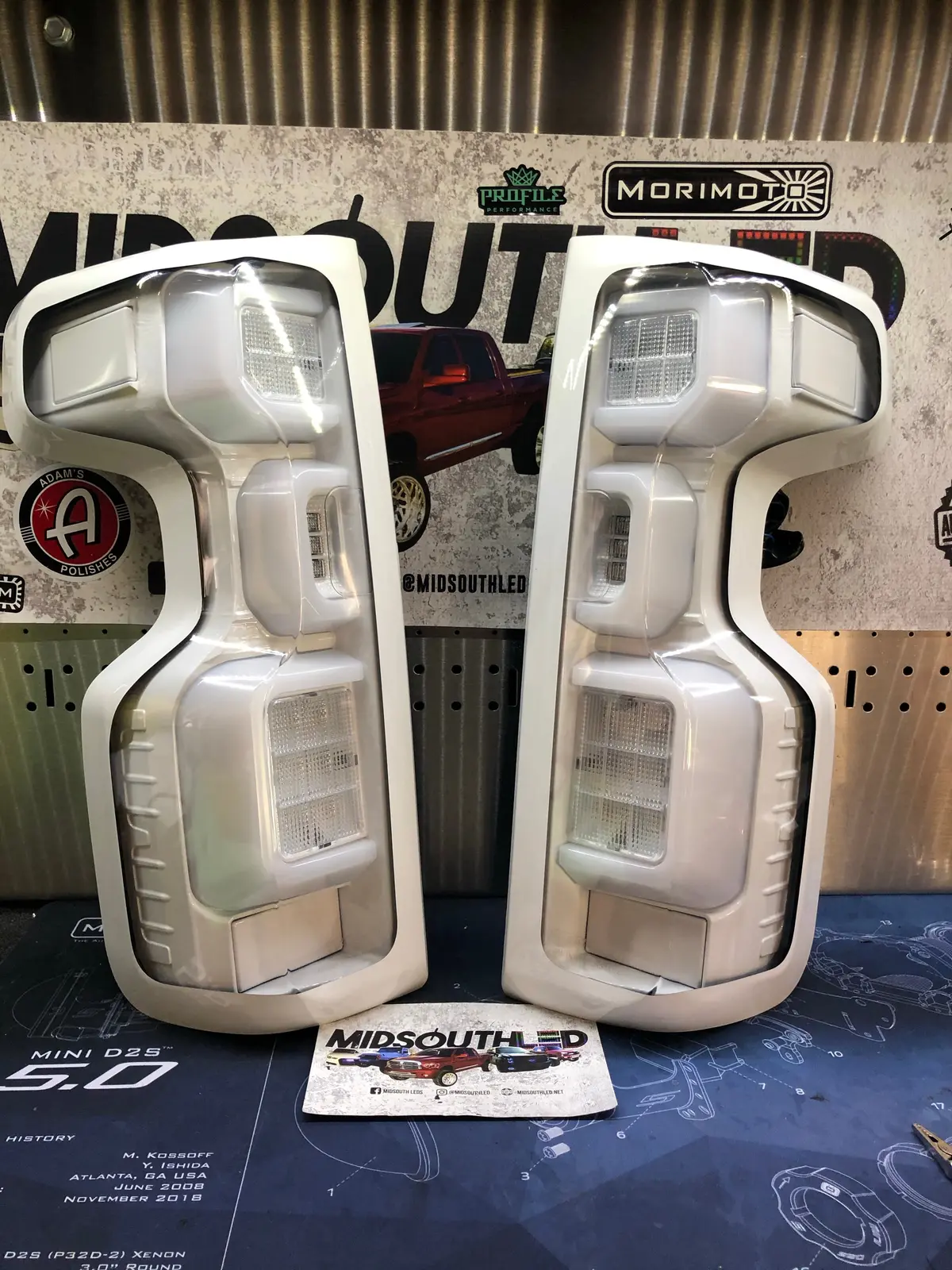 2019-2023 Silverado Recon Led Colormatched Tail Lights 1