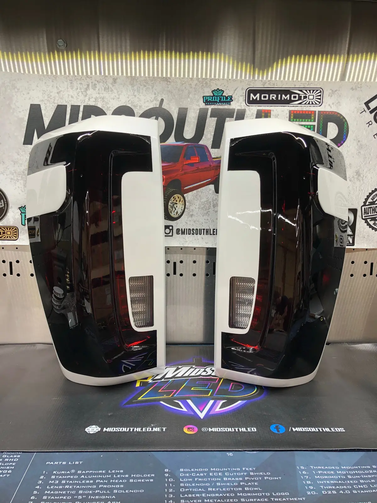 2019-2023 Gmc Sierra Oem Led Tail Lights Colormatched 1