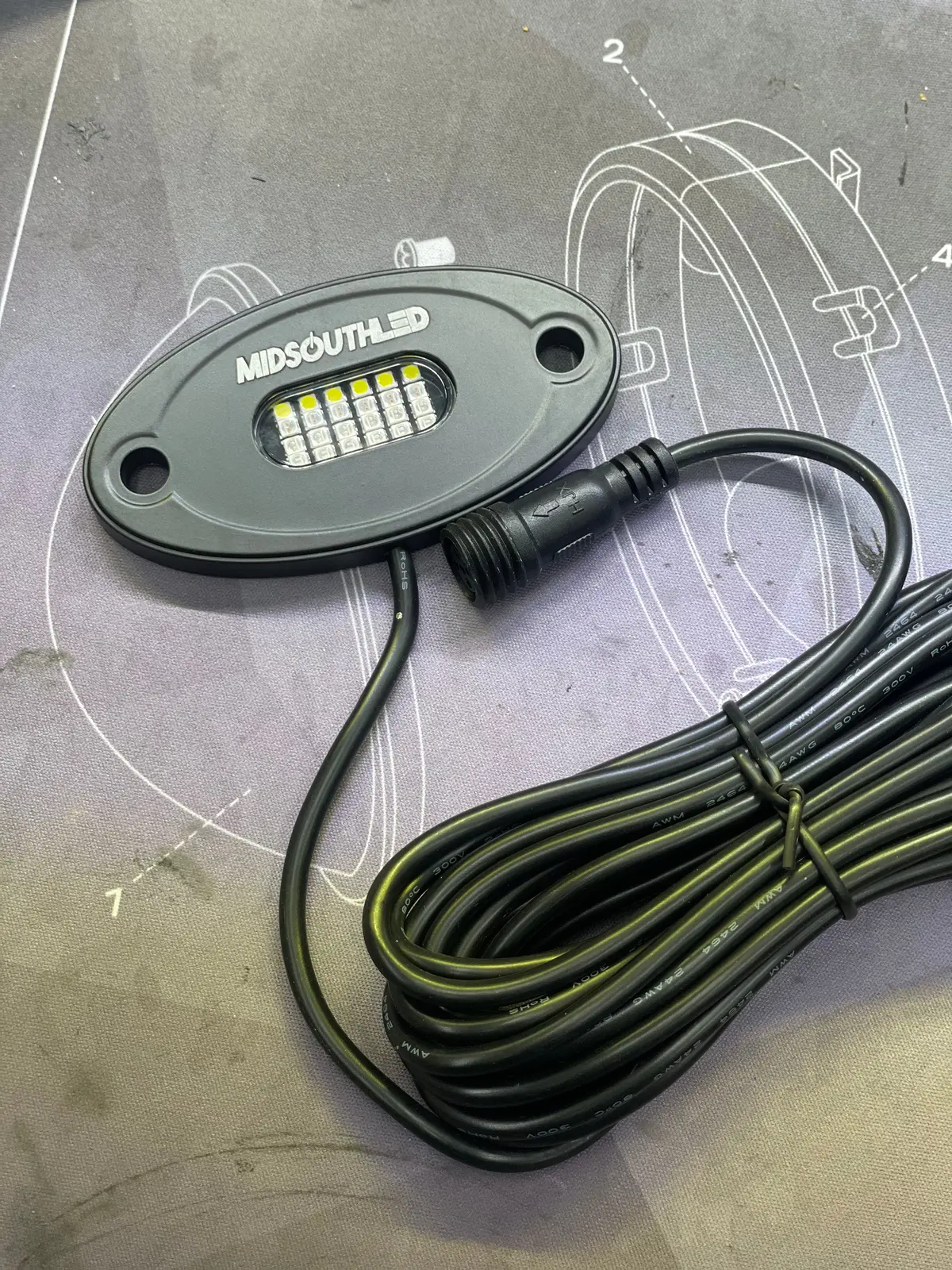 Rgbw Rock Light 24 Led 1