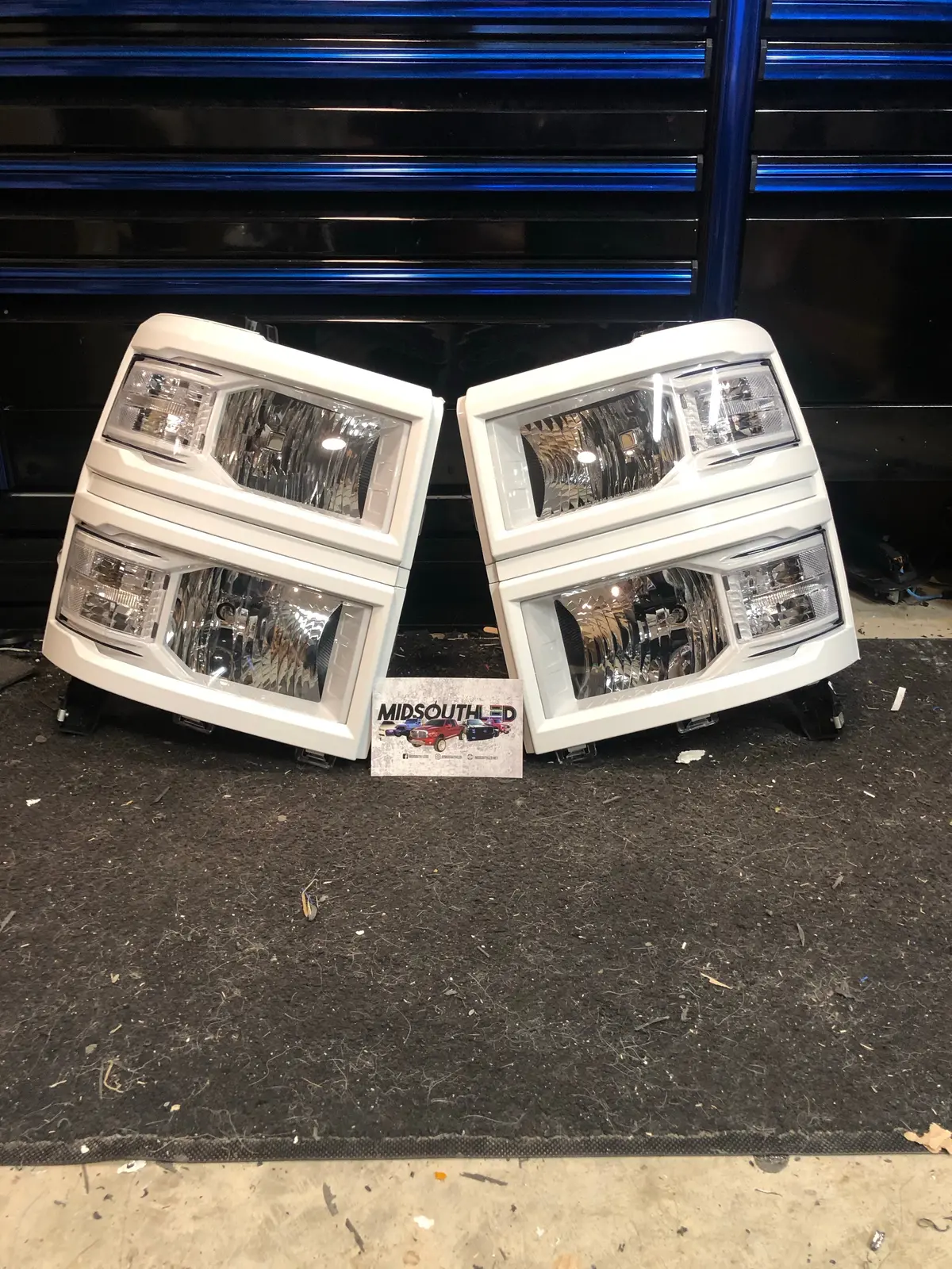 2014-2015 Silverado 1500 Headlights Pre-Built (Halogen Model) 1