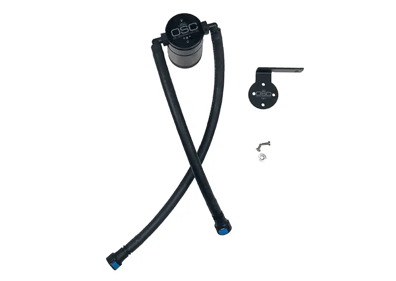 J&L 2019-26 Chevrolet Silverado/Gmc Sierra 1500 5.3L V8 Driver Side Oil Separator 3.0 - Black Anod 1