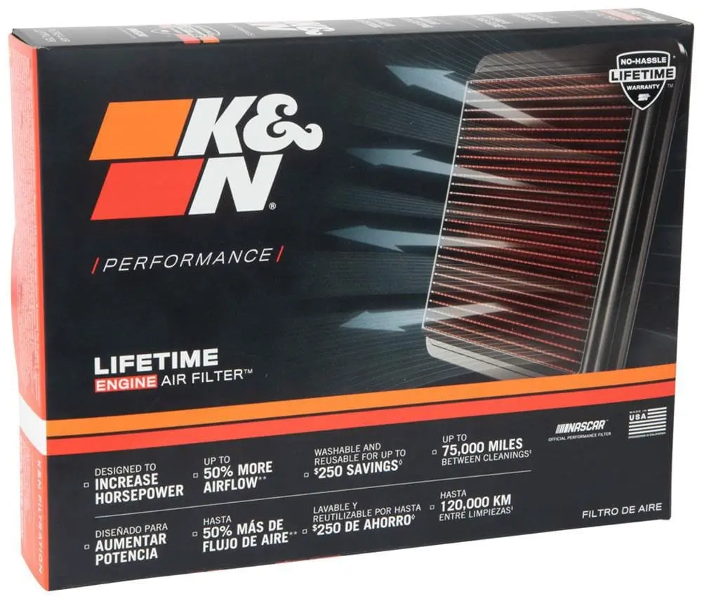 K&N Washable Motorcycle Air Filter Replacement – High-Flow Performance Upgrade 1