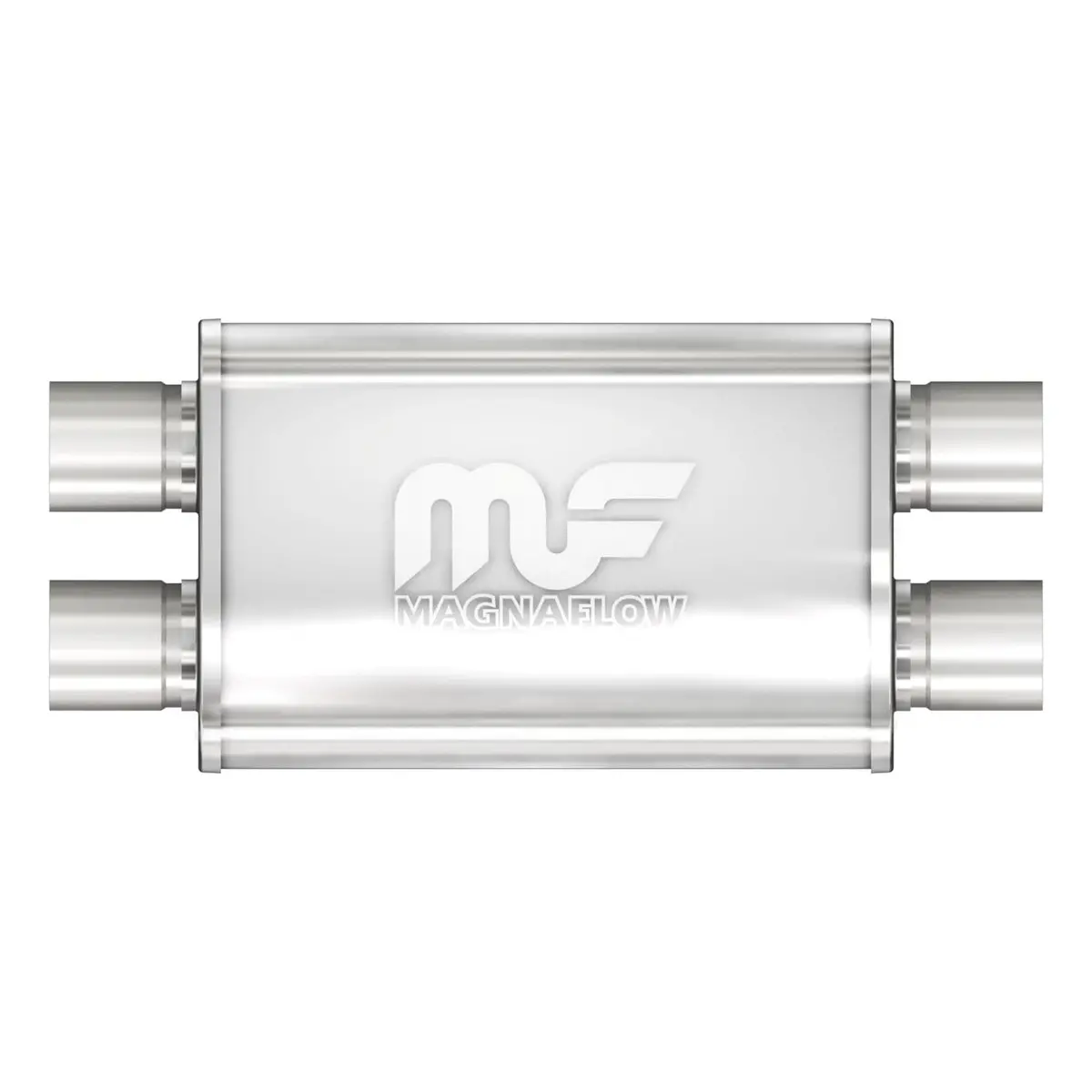 Magnaflow 11379 Performance Muffler – Stainless Steel, Straight-Through Design, Aggressive Tone 1