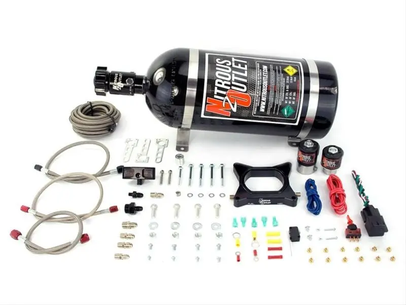 Nitrous Outlet 00-10142-15 Nitrous Oxide Plate System – Bolt-On Performance Upgrade 1