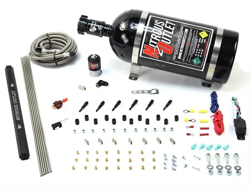 Nitrous Outlet E85-Compatible Nitrous System – 00-10398-E85-Sbt-12, 12Lb Bottle, Progressive Controller 1