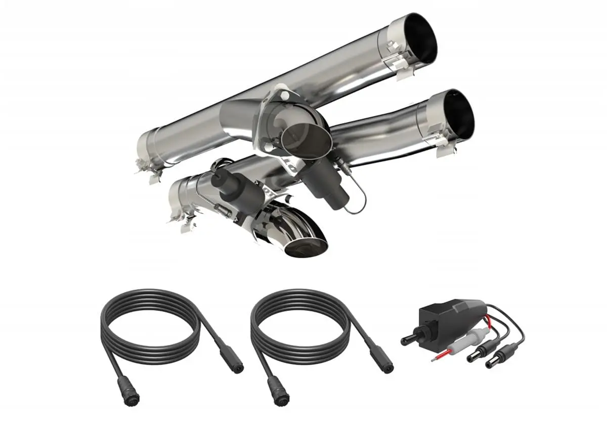 Quick Time 520121 Aggressor Cutout Pipes – Mandrel-Bent, Dual-Exit Exhaust System 1