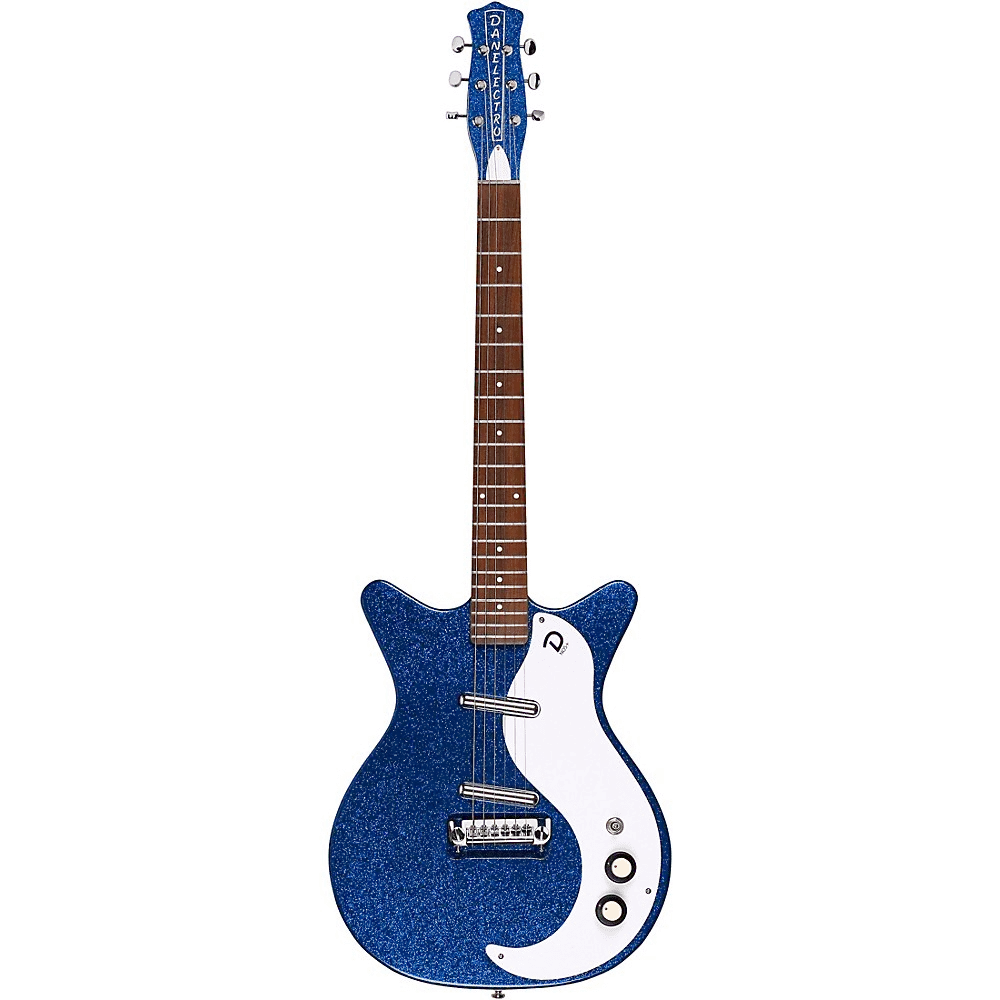 Danelectro 59M Nos+ (In Blue Metal Flake) 1
