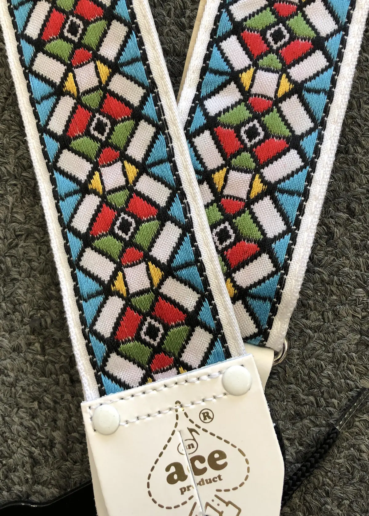 Ace Guitar Strap - Jimmy Page Stained Glass Ace-03 1