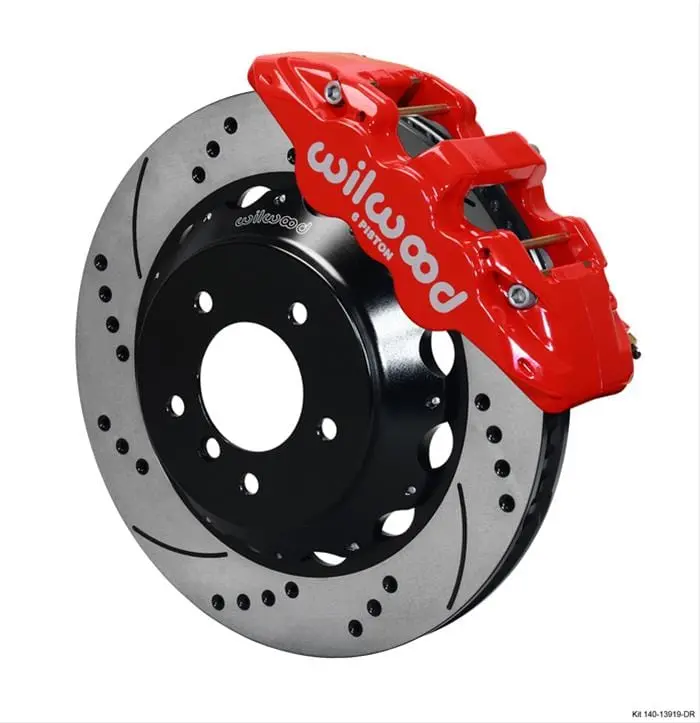 Wilwood Aero6 Big Brake Front Kit – 6-Piston Caliper System With Drilled Rotors (140-13919-Dr) 1