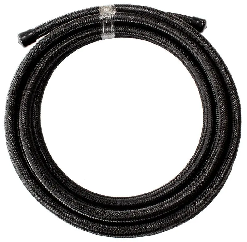 Af100 Series Black Stainless Steel Braided Hose, -10An Size, 3-Meter Length 1