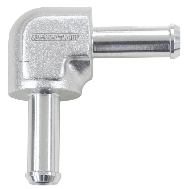 Silver 90° Barb-To-Barb Hose Connector For Custom Plumbing Applications – Af843-05S 1