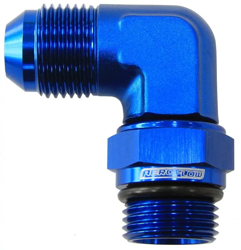 Af949-06 90° Orb Swivel To Male Flare Adapter – -6An To -6An 1