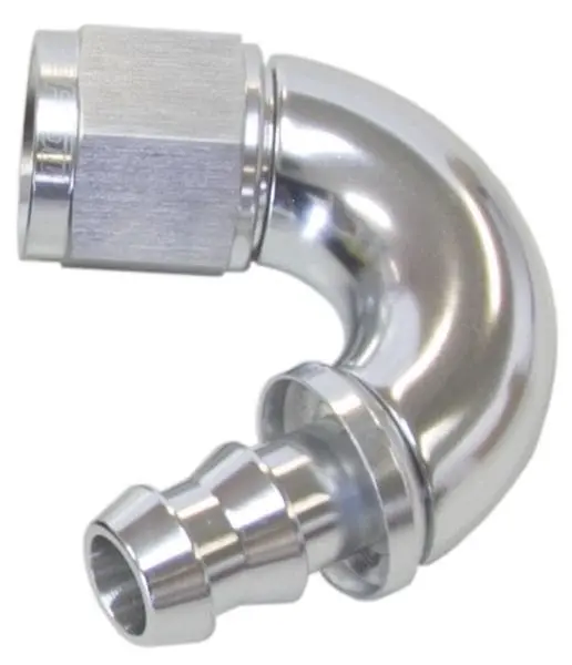 510 Series Tight-Radius Push-Lock Hose End – 150° Elbow, -4An (Af515-04S) 1