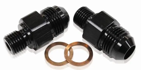 Earl'S Af375-06Blk Transmission Cooler Adapter – -6An Black Anodized Fitting 1