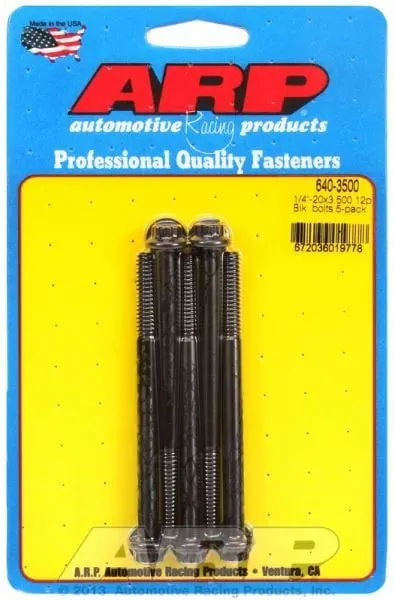 12-Point Black Oxide Bolt Kit – 5-Pack, Ar640-3500 1