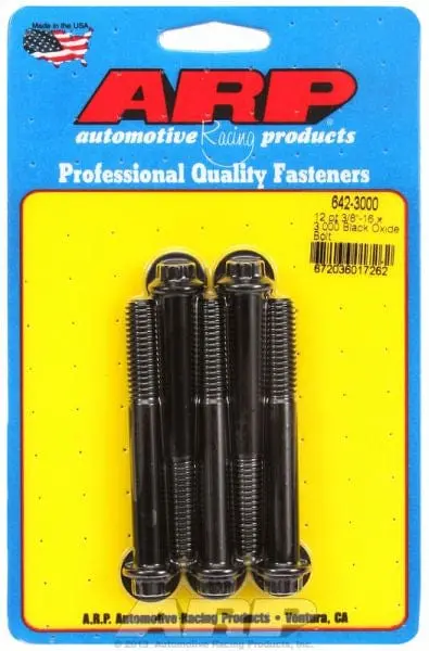 12-Point Black Oxide Bolt Kit – 5-Pack, Ar642-3000 1