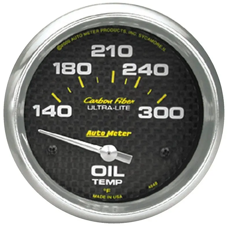 Carbon Fiber Oil Temperature Gauge – 2-1/16" (Au4848) 1