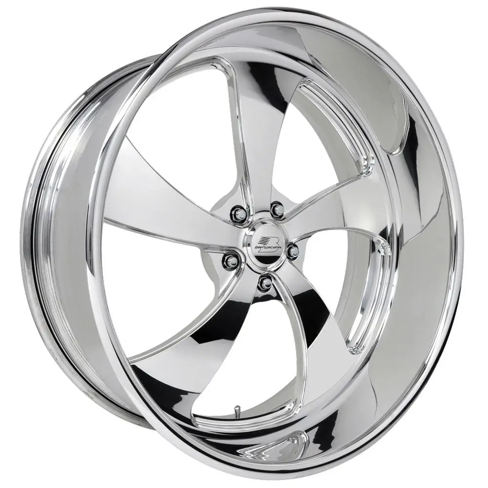 Billet Specialties Blvd91 Polished Custom Wheel – 9.1" Backspace, Dt91262 2