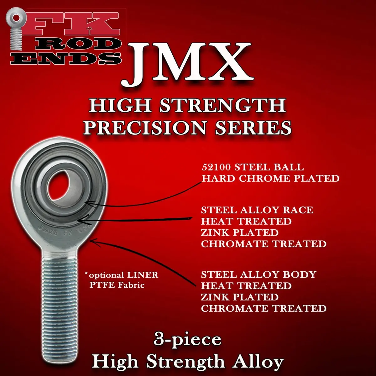 Fk Jmx Series Rod Ends – Heavy-Duty Teflon-Lined Spherical Joints For Chassis Work 2